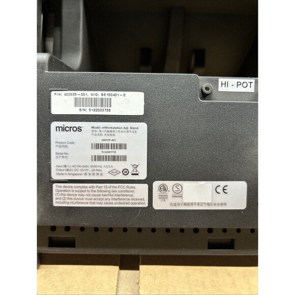 Oracle Micros POS Docking Station Stand P/N 400935 - Tested/working - Picture 5 of 5